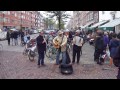 Street musicians at Noordermarkt - Amsterdam, The Netherlands - 12.Oct.2013
