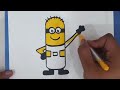 How to draw a Minions drawing. Easy and Cute ( Step by Step).