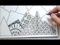 Zentangle Patterns For Beginners | Zentangle Art | Doodle Pattern