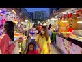 Bangkok's Biggest Hippest Street Food Night Market  2024  🇹🇭