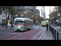 PCC Streetcars in the Streets of San Francisco