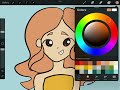 Drawing a red head with a new color palette- draw with me!