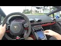 2020 Lamborghini Huracan EVO Spyder POV Test Drive (3D Audio)(ASMR)