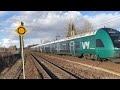 Norwegian trains at Lindeberg station (Vy, Flytoget, SJ-Nord, CargoNet and Green Cargo)