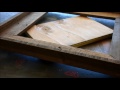 simple pallet wood picture frame build