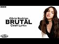 Olivia Rodrigo - brutal (Clean Lyrics)