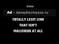 Totally not a malicious clickbait ad