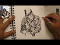 Figure Drawing | Camlin Soft Charcoal Pencil | ASMR