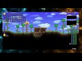 Terraria unedited recording: Building home and digging hole!