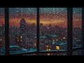 Slow Soothing Midnight Jazz & Relaxing Rain Sounds for Deep Sleep, Stress Relief, Work - Calm Night