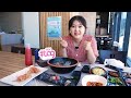 Foods & Travel in Ulleung Island🏖 Raw shrimps🦐Veggies Bibimbap, Kalguksu, Sashimi Bibimbap, Beef🥩