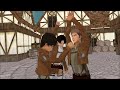 MMD Muscle Train! Attack on Titan