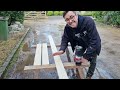 How to make a Ladder simple on-site carpentry and joinery
