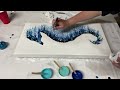Another SEAHORSE Micro Swipe! 🐠 INCREDIBLE Ocean Acrylic Pour 🌊 Must-See Results!