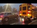 Nor’easter Rain Morning School Buses - October 26