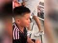 Sneijder Daughter & Celebrity Kids Priceless Reactions when they met Messi 😍🔥