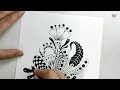 50 # 100 days of tangling | zentangle 100 day challenge | zentangle doodle art | zentangle art