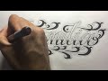 COMO HACER UN DISEÑO DE LETTERING TATTOO + TIPS PARTE 1 (HOW TO DRAW LETTERING TATTOO PART 1)