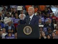 President Biden speaks at Detroit campaign rally