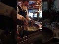 Plating the Caesar Salad at the Hotel Caesar in Tijuana, Mexico.