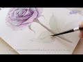 Unboxing Kuretake Granulating Colors | Paint that shift color | Watercolor Techniques | Flower art