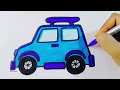 How to draw a car step by step | Car drawing for kids | easy kids drawing