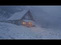Snowstorm in the Mountain Village┇Howling Wind & Blowing Snow┇ Sounds for Sleep, Study & Relaxation