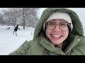 ❄️ WINTER VLOG + getting a new haircut, empty parks, & life with a cat