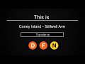 ᴴᴰ Original R160 Q train announcements to Coney Island (2007/2008)