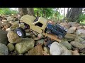 MN82 Brushless -- ROCK RESCUE!! LandRover hauled on wooden flatbed!!!