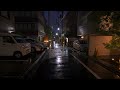 4K HDR // Tokyo rainy backstreets to Shinjuku