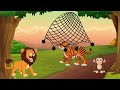 THE LION🦁 AND THE TIGER🐯 | FUN ANIMAL STORIES | SHORT STORIES | BEDTIME STORIES | MORAL STORIES KIDS