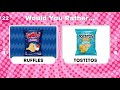 Would You Rather...? Snacks & Junk Food Edition🍔🍕🍫
