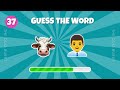 Guess 50 WORDS by Emojis? 🤔 |Emoji Quiz 2024