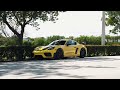 Highlights of a Racing Yellow Porsche 718 GT4 RS w/ Weissach