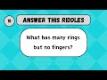 Can You Answer These 20 Tricky Riddles || #riddles