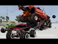 Giants Machines Crushes Cars #19 - Beamng drive