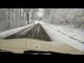 Mercedes 240D Snow Driving