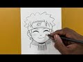 Cute Naruto drawing | How to draw Naruto uzumaki step-by-step | Drawing tutorial