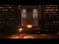 COZY Rainy Library with Fireplace | Videos made to study rather than sleep