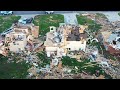 EF3 TORNADO DAMAGE-Andover, Kansas Drone Footage 4K