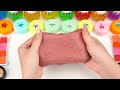 Satisfying Video How To Make Rose Eyeshadow Slime Mixing Glitter Makeup Cosmetics ASMR #21