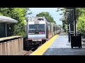 NJ TRANSIT Train entering and departing Point Pleasant Beach