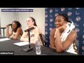 Caitlin Clark, Kelsey Mitchell, and Aliyah Boston REACT to making the same ALL-STAR team