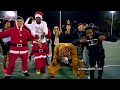 Santa Clause & Rudolph GO CRAZY vs Random Hoopers At The Park!!