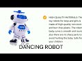 360° Body Spinning Electronic Walking Dancing Robot With Amazing 3D LED Lights Flashing and Music