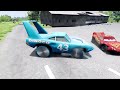 TRANSPORTING PIXAR CARS & FRUITS WITH COLORED & JOHN DEERE vs CLAAS vs TRACTORS - BeamNG.drive #1005