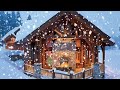 ASMR Northwoods Spring Snowfall On Lake Cabins | Relax, Sleep, Meditation, Study, Baby Sleep | 120