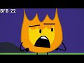 Firey and Leafy's character arc in chronological order (BFDI 24 - BFB 22)