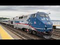 Amtrak & MTA Metro-North Railroad Cloudy Morning On The Hudson Line @ Scarborough (8/14/23)